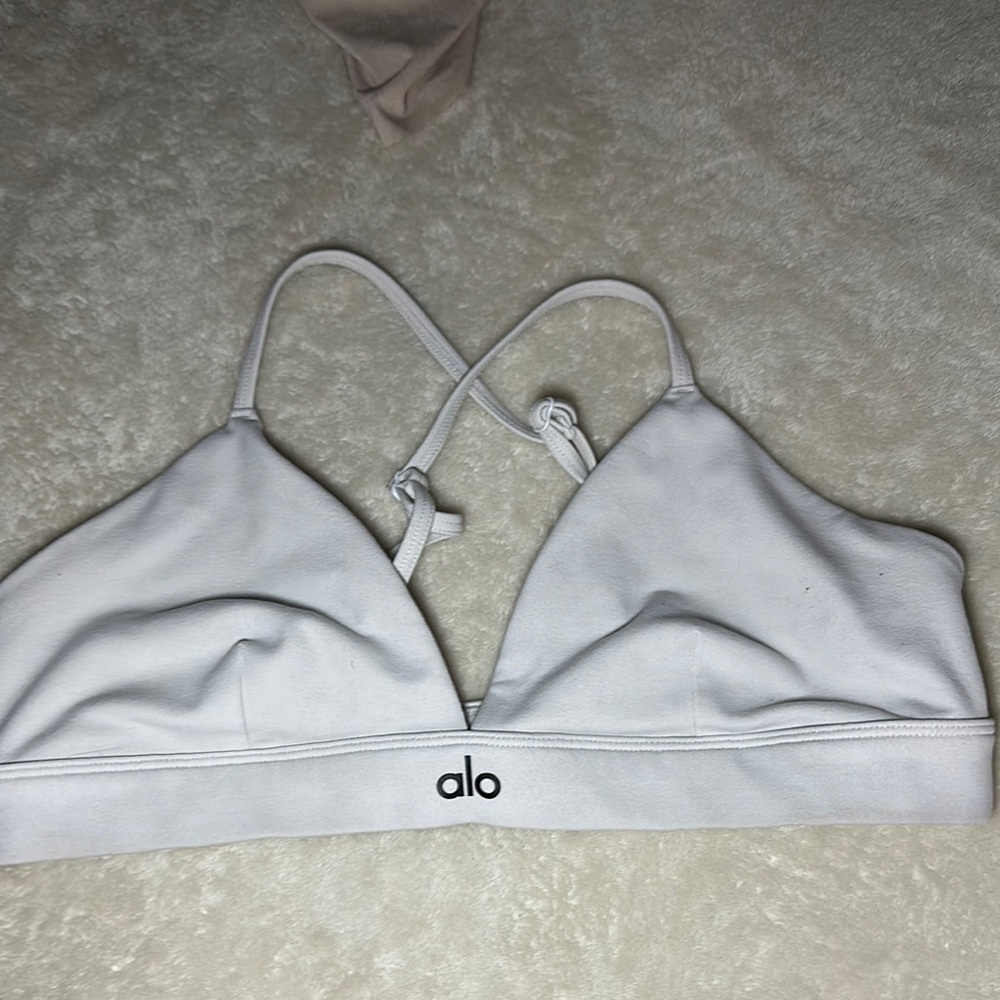 ALO Yoga White Strappy Top